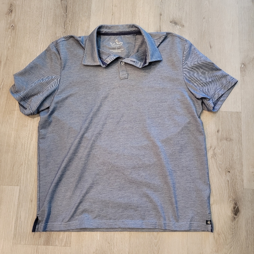 Nat Nast Short Sleeve Golf Polo Shirt Size Large